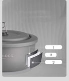Outdoor Cooking Pot Set ALOCS CW-C05 Camping Portable Easy Storage Picnic Pot With Alcohol Stove Blast Proof Stove Cover Pot Aimak Store