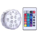 10 LEDs Submersible Light with Remote Control Underwater Night Lamp for Pool Vase Bowl Wedding Party Decoration Underwater Light Aimak Store