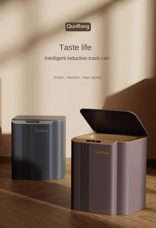 12-14-17-20L Smart Trash Can Automatic Sensor Garbage Can For Bathroom Kitchen Garbage Cube Living Room Recycle Bins Home Access Aimak Store