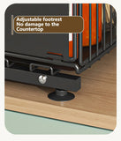 2 Tier Pull Out Cabinet Organizer Adjustable Kitchen Storage Rack Under Sink Organizer Spice Jar Storage Rack Slide Out Drawer Aimak Store