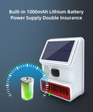 433MHZ Wireless Solar SIren Sound Light Flash Alarm Outdoor Alarm Horn for PGST GSM Home Security Alarm System Aimak Store