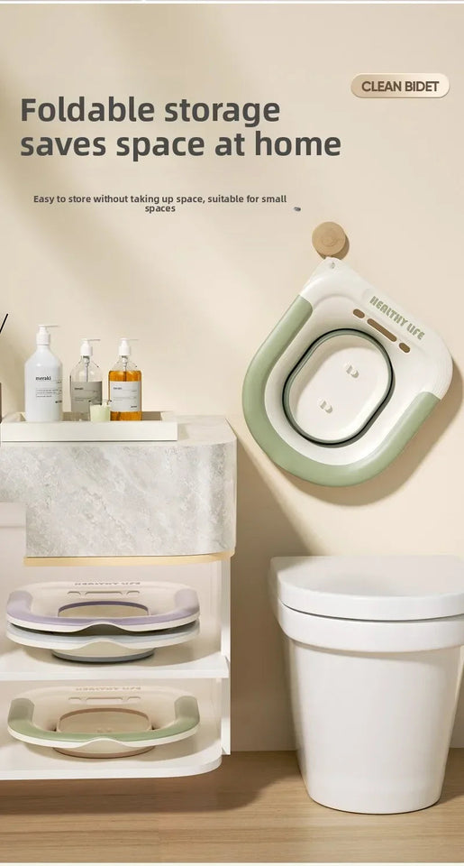Ergonomic Foldable Toilet Sitz Bath, Soaking Basin Portable Design, for Pregnant Women and Hemorrhoid Patients Treatment Care Aimak Store