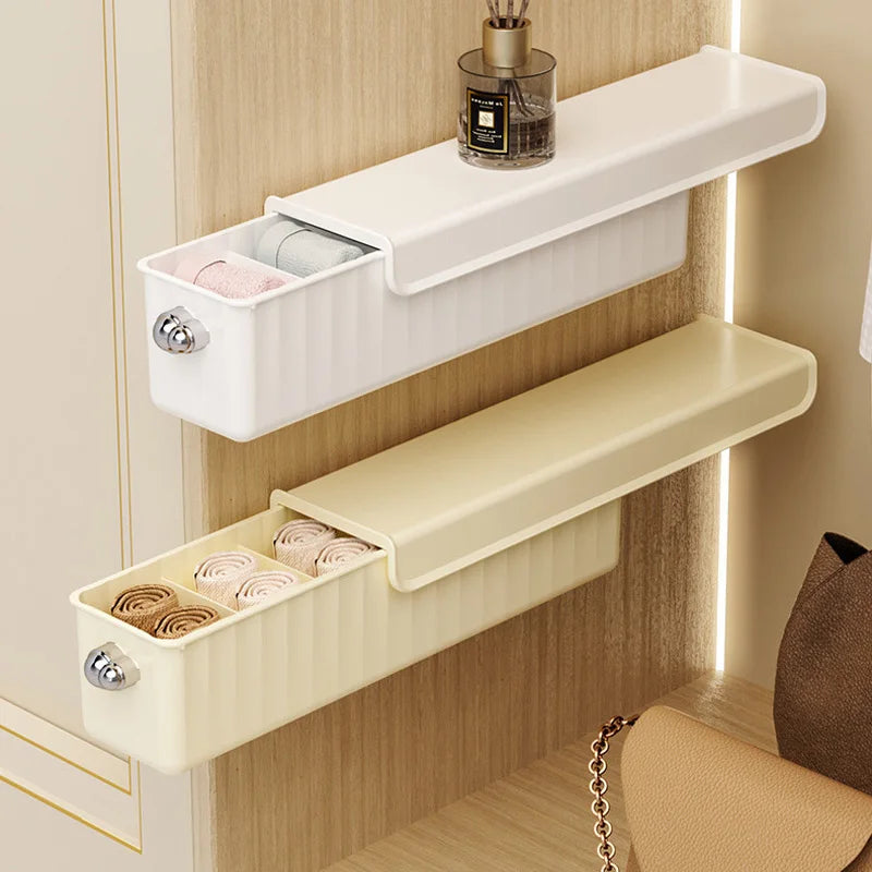 1pc Pull-out Underwear Bra Organizer Drawer Socks Storage Box Wall Mounted Panties Boxes Bedroom Closet Organizer Spave Saving Aimak Store