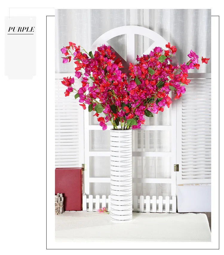 Bougainvillea Artificial Flower Silk Fake Flower Wedding Home Decor Garden Engineering Landscaping Plants Garland Flower Wall Aimak Store