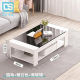 Nordic coffee table, simple modern tempered glass living room, easy to create office living room Aimak Store