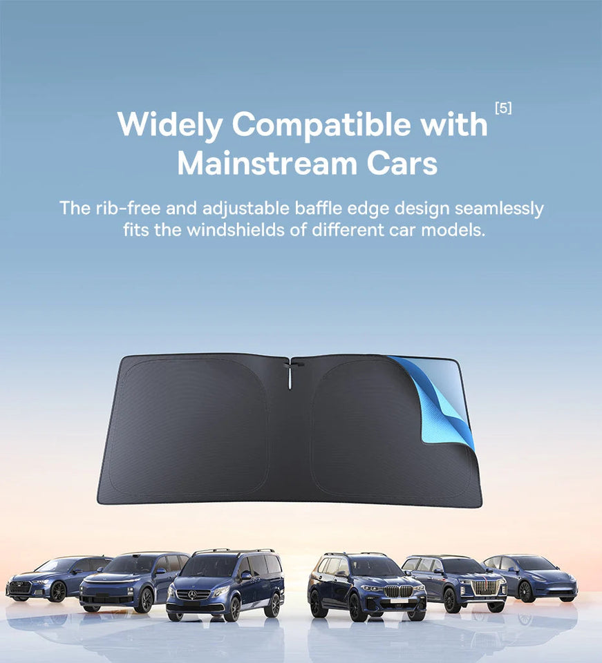 Baseus DT1 Car Sunshade Windshield Cover Folding Car Front Window UV Sun Protection for Summer Sun Shade Curtain Protector Aimak Store