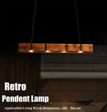 Old Style American Vintage Attic Wooden Pendent Lamp Dining Room Bar Table Clothing Store Industrial Pendant Lamp Led Lighting Aimak Store