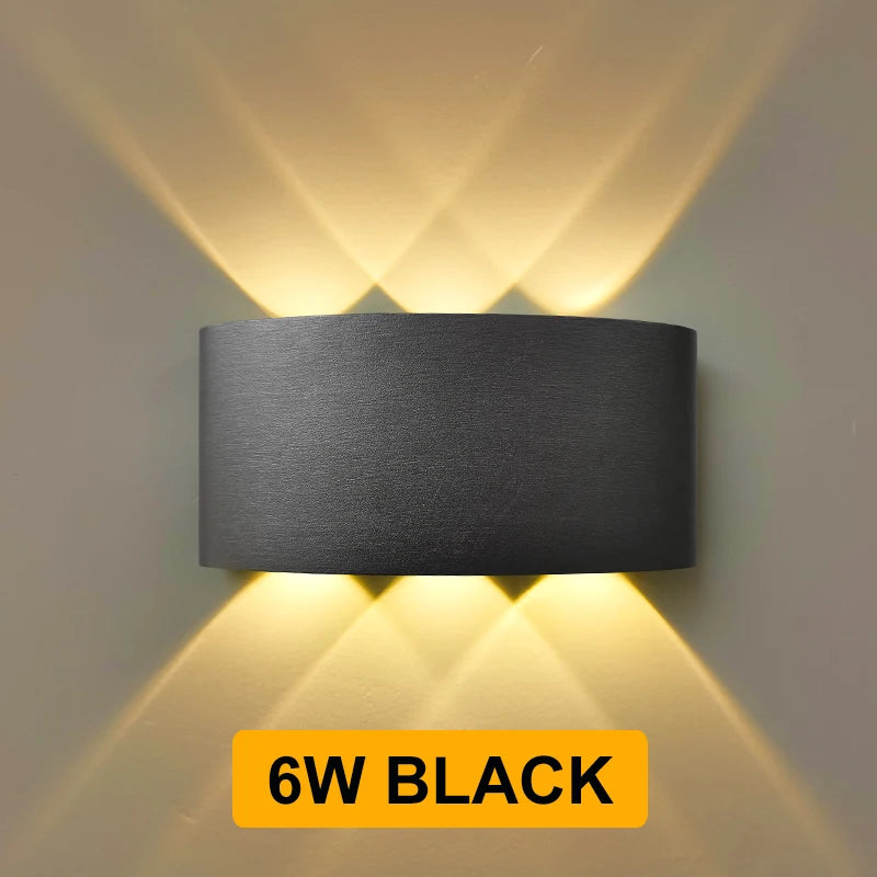 Outdoor Wall Lamp IP65 Waterproof Garden Lighting AC86-265V Exterior Wall Light Living Room Stair Porch Light Home Decor Fixture Aimak Store