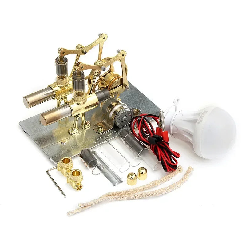 Stirling Engine Miniature Model with Balance, Steam Power Technology, Scientific Power Generation, Experimental Toy Aimak Store