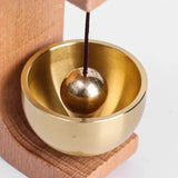 Brass Wind Chimes Wireless Doorbell Solid Wooden Doorbell Magnetic  Wireless Jingle Bell Entrance Door Bell Pendant Home Decor Aimak Store