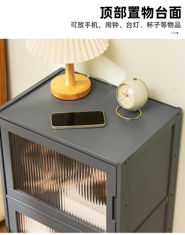 Modern Simple Storage Small Night Stand Household Bedside Table Solid Wood Bedchamber Large Capacity Home Furniture Aimak Store