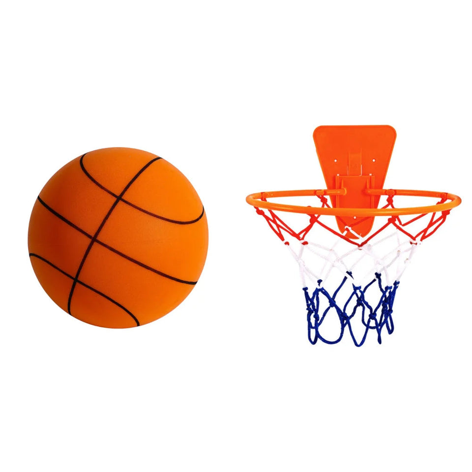 18cm Silent Basketball Quiet No Noise High Density Soft PU Foam Squeezable Ball Indoor Mute Bouncing Basketball Kids Sports Toys Aimak Store