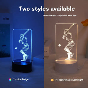Creative baseball light, 3D night light, creative desktop, bedroom atmosphere light, room decoration light, USB powered Aimak Store