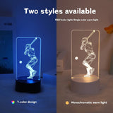 Creative baseball light, 3D night light, creative desktop, bedroom atmosphere light, room decoration light, USB powered Aimak Store