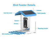 4MP iCsee APP  Solar Power AI Bird Feeder Wireless WIFI  PTZ IP Dome Camera Watch Bird Camera Home Security CCTV Monitor Aimak Store