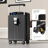 18-28Inch Wide Trolley Suitcase Mute Brake Wheels USB Port Password Boarding Box Multifunctional Large Capacity Suitcase Aimak Store
