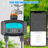 1PCS Tuya Smart Sprinkler Timer ,Dual Bluetooth Garden Hose Watering System, Outdoor Water Timer for Garden Hoses,Programmable Aimak Store