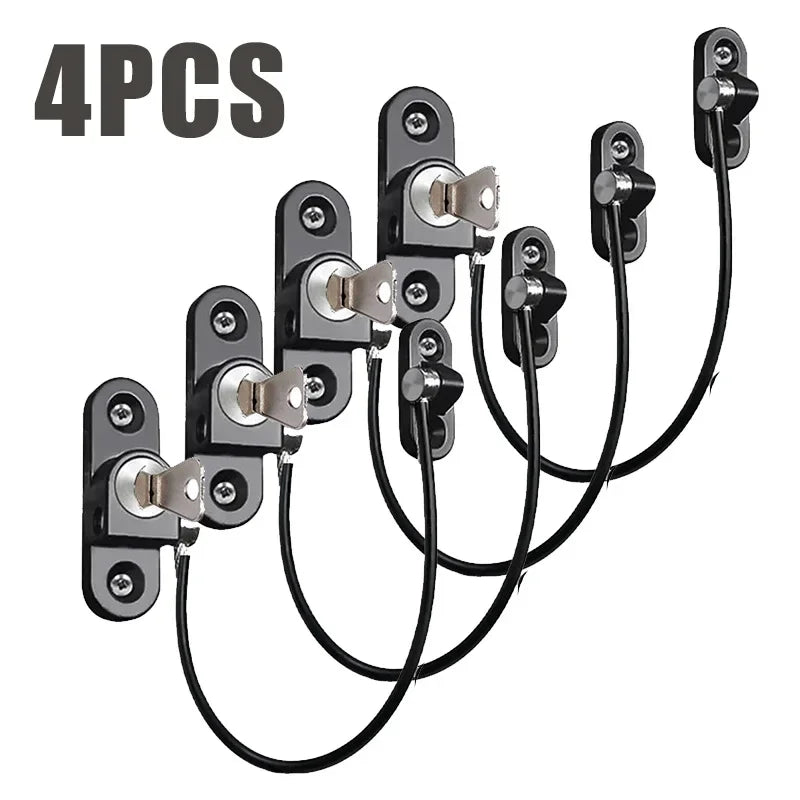 White/Black Child Safety Lock Home Window Door Cabinet Locks Key for Babies Care Refrigerator Drawer Security Protection Aimak Store