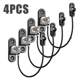 White/Black Child Safety Lock Home Window Door Cabinet Locks Key for Babies Care Refrigerator Drawer Security Protection Aimak Store