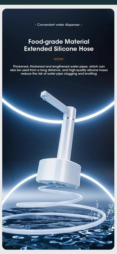 3-gear Electric Water Gallon Bottle Automatic Water Dispenser USB Pump Dispenser Water Bucket Suction Device, Desktop Water Pump Aimak Store