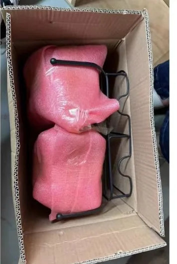 Wholesale Glass Beverage Dispenser Double Square Shaped Metal Stand with Stainless Steel Tap Aimak Store