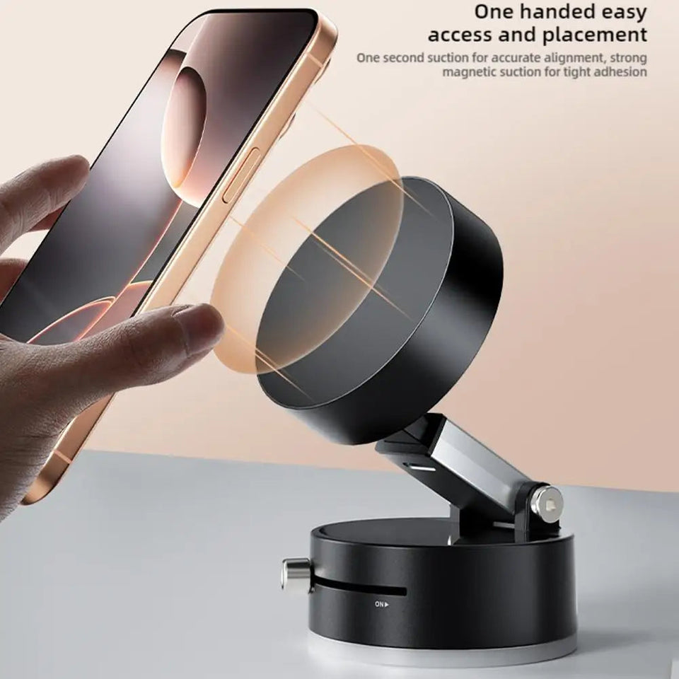 Double Sided Suction Cup Magnetic Phone Holder Lazy Multi-functional Foldable Storage Holder Vacuum Suction Phone Holder Aimak Store