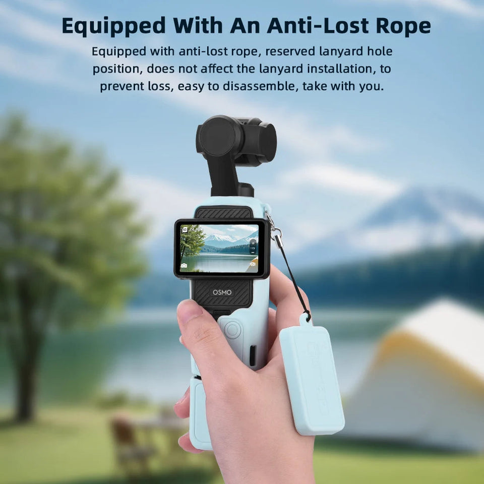 Case for DJI OSMO Pocket 3 Silicone Protective Cover Anti-Scratch Lens Cap Protector for Pocket3 Case Camera Shell Accessories Aimak Store