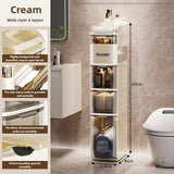 Bathroom crevice wardrobe storage cabinet, bathroom shelf, bathroom toilet storage cabinet, toilet side storage cabinet Aimak Store