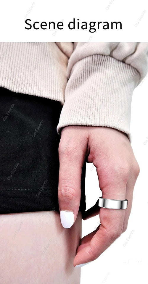 For Xiaomi Smart Ring Men Women, Body temperature, Heart Rate and Blood Oxygen Monitor, IP67 & 5ATM Waterproof, Multi-sport Mode Aimak Store