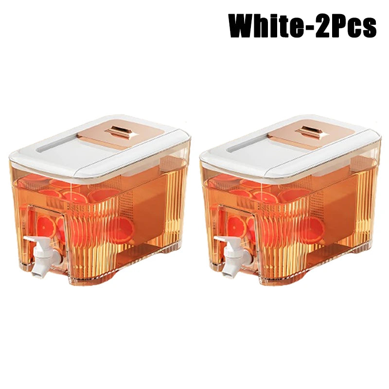 Cold Kettle with Faucet Household Put Refrigerator Fruit Tea Drinks Large Capacity High Temperature Resistant Cool Water Bottle Aimak Store