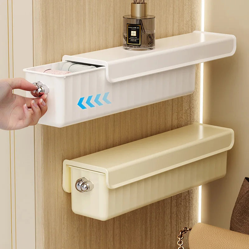 1pc Pull-out Underwear Bra Organizer Drawer Socks Storage Box Wall Mounted Panties Boxes Bedroom Closet Organizer Spave Saving Aimak Store