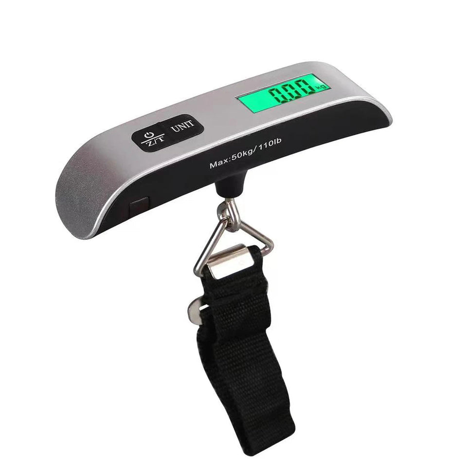 Digital LCD Display 110lb/50kg Electronic Luggage Hanging Suitcase Travel Weighs Baggage Bag Weight Balance Portable Scale Tool Aimak Store