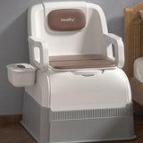 Ergonomic Elderly Toilet, Detachable Armrest, Heightened Portable Seat, Soft Backrest Comfort Chair for Pregnant Women Aimak Store