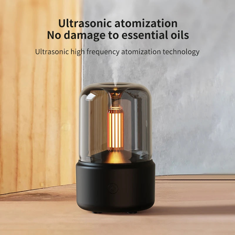 Creative Candlelight Aromatherapy machine usb plug-in desktop ambience Candlelight Home Aromatherapy humidifier Aimak Store