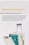 New Front Opening Suitcase Cabin Trolley Case 20/24/26/28 inch Aluminum Frame Large Capacity Luggage usb Charging TSA Lock Aimak Store