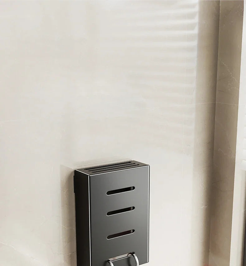 kitchen accessories organizer，Kitchen knife storage box, knife holder, non-perforation, wall-mounted rack, kitchen items Aimak Store