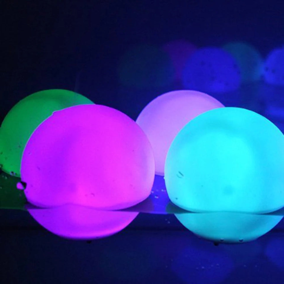 16 Colors Floating Pool Lights 40cm Large Inflatable Pool Beach Ball For Water Pool Party Outdoor Balloon LED Garden Ball Light Aimak Store