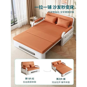 2025 New 1.2 Multi functional single double bed room sofa bed folding dual-use Internet new living room On Sale Aimak Store