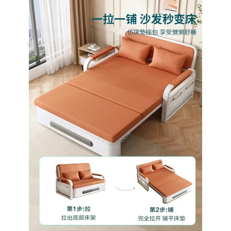 2025 New 1.2 Multi functional single double bed room sofa bed folding dual-use Internet new living room On Sale Aimak Store