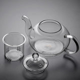 400ml/1000ml Heat-resistant Glass Tea Pot Flower Kettle Kung Fu Teawear Set Tea Strainer Infuser Puer Oolong Barley Pot Teaware Aimak Store