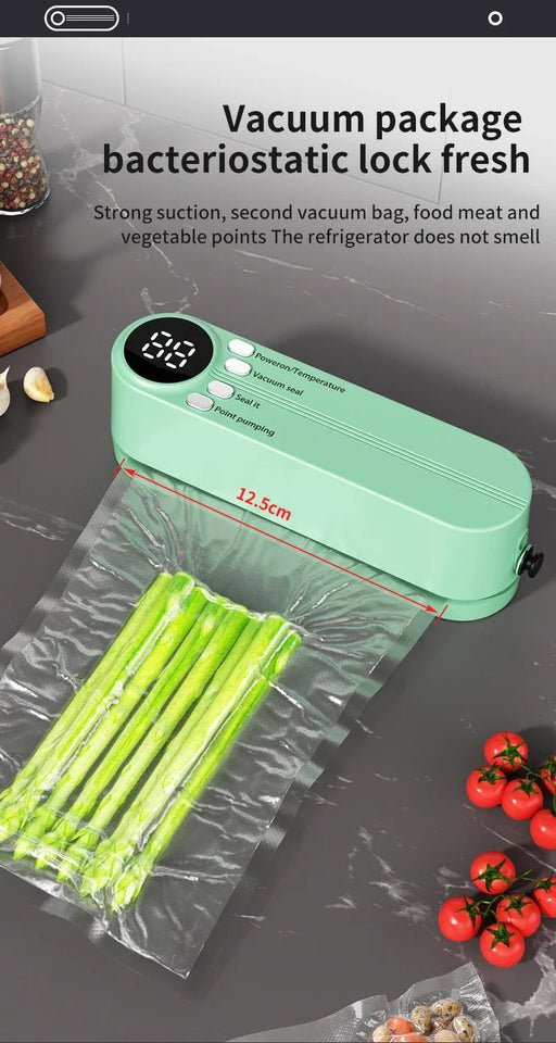 BIESUO Mini Wireless Fully Automatic Vacuum Sealing Machine Household Small Portable Food Packaging Plastic Sealing Machine Aimak Store