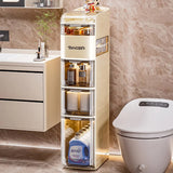 Bathroom crevice wardrobe storage cabinet, bathroom shelf, bathroom toilet storage cabinet, toilet side storage cabinet Aimak Store