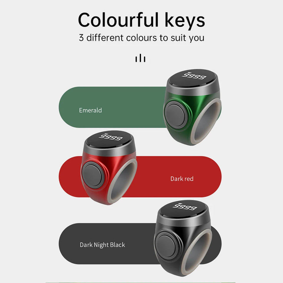 Smart Tasbih Tally Counter Digital Electronic Finger Ring Tally Counter Muslims Tasbeeh Zikr Ring Prayer Time Vibration Reminder Aimak Store