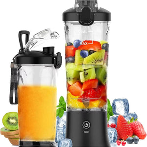 New Portable Blender 600ML Electric Juicer Fruit Mixers 4000mAh USB Rechargeable Mini Smoothie Blender Orange Juicer Machine Aimak Store