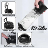 New Portable Blender 600ML Electric Juicer Fruit Mixers 4000mAh USB Rechargeable Mini Smoothie Blender Orange Juicer Machine Aimak Store