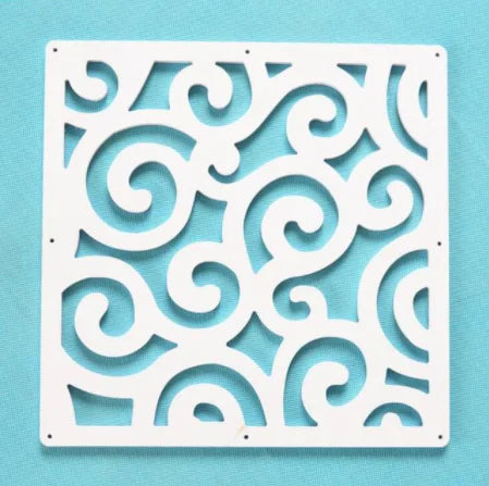 12pcs 29x29cm Hanging Screens Living Room Divider Panels Partition Wall Art Diy Home Decoration White Wood-plastic Aimak Store