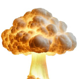 Mushroom Cloud Desk Lamp 3D Explosion Cloud Night Light Handmade Resin Table Lamp for Bedroom Desk Bedside Table Aimak Store