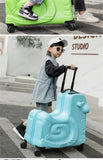 Cartoon children's trolley case Rideable Universal wheel children's travel password case Large capacity children's luggage Aimak Store