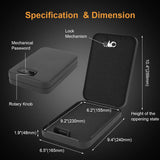 Dialing Wheel Password Gun Safes Weapon Case Pistol Safe Valuables Money Jewelry Storage Box Gunbox Security Pistol Strongbox Aimak Store