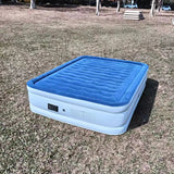 Portable PVC Flocking Air Mattress With Built-in Pump Detachable Battery for Camping - Lightweight Comfort Outdoor Travel Bed Aimak Store